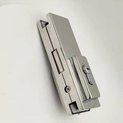 China Modern high quality aluminum center lock patch fitting glass connector for door for sale