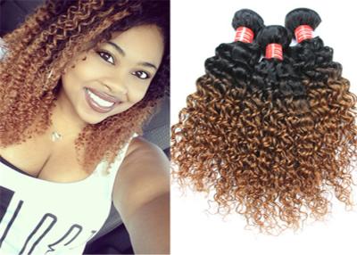 China Highlighted Deep Curly Wavy Ombre Hair Extensions For Black Women for sale