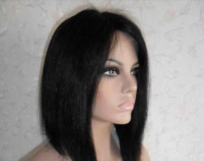 China Professional Lace Front Human Hair Wigs 8 Inch Short Wigs for sale