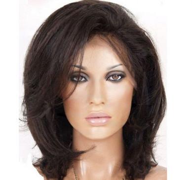 China Fashion Blonde Wigs Human Hair , OEM / ODM Short Front Lace Wigs With Thick Bottom for sale