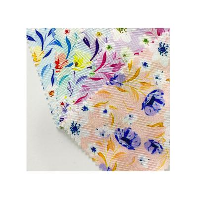 China Organic 2023 New Floral Pattern Customized Digital Printed Polyester Fabric For Dress And Bow for sale