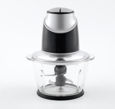 China 1.0L Glass Bowl Electric Food Grinder Cleaver Processor BPA Free Outdoor for Home Use for sale