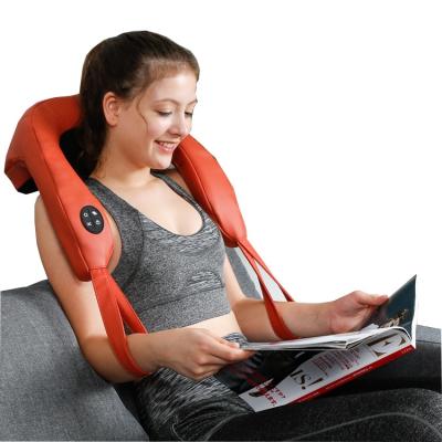 China 3D Shiatsu Body Muscle Massager Machine Full Body Electric Deluxe Neck Shoulder Massager with Infrared Heat Kneading for Pain Relief for sale