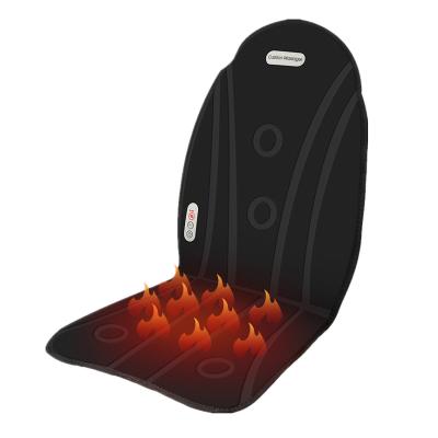 China Back Body Car Seat Massage Cushion Massager with 3 Vibration Nodes and Heating on Seat Room Massage Chair Pad for Home Office Use for sale