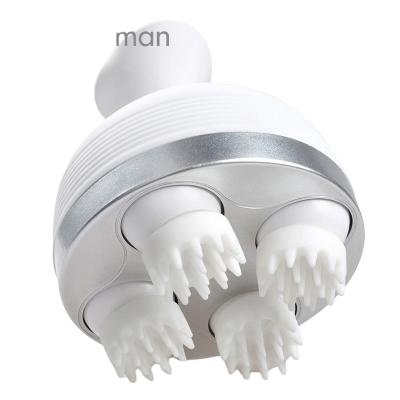 China HUIFAN Head Massager Multifunctional Head Cervical Vertebra Head Scalp Massager 3D USB Roller Electric Scalp Massager for sale