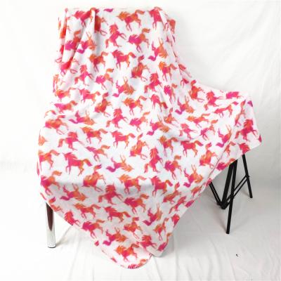 China Small PORTABLE Fleece Blanket Fleece Printed Kid Blanket Fleece Blanket for sale