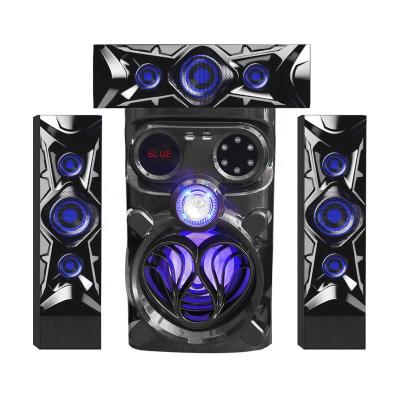 China 2021 Newest Wooden Mini System Sound System With Flash Home Theater Led Speaker MX-980T 3.1CH BT Multimedia Super Bass Wireless Speaker for sale