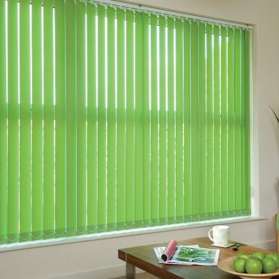 China 127mm 100% polyester fabric vertical blinds for windows with low aluminum headrail for sale