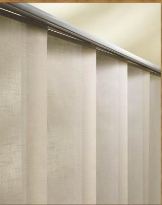 China White Fabric Windows Shades Blinds Houses Use, Sliding Panel Blinds for sale