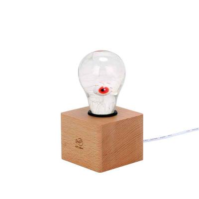 China LANDSCAPE Novelty Eye Design Resin Night Light Bedroom Decor Poly Art Orbit Led Lamp Bulb With Atmosphere for sale