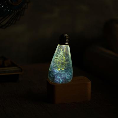 China Creative Art New Led Lamp Bulb For Resin Night Light LANDSCAPE Green Yellow Bedroom Type for sale