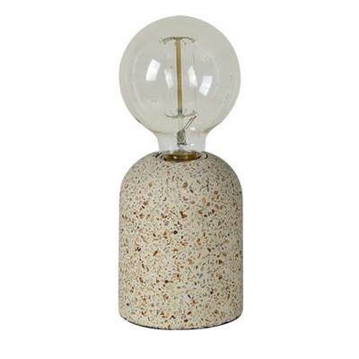 China Modern decorative white concrete lamp desktop festival lamptable lamp for hotel restaurant bar for sale