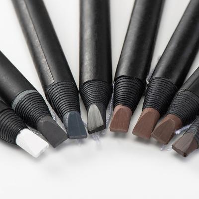 China Professional Eyebrow Shaping Brow Pencil Pirvate Label Branding Microblading Eyebrow Pencil With Brush HAO ZHUANG Haozhuang Eyebrow Pencil With Brush for sale