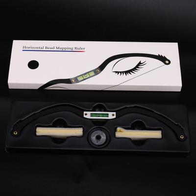 China Tattoo positioning line drawing Horizontal Bead Mapping Ruler Tattoo Positioning Line Drawing Auxiliary Measuring Eyebrow Arch Ruler Measuring Ruler With Ink for sale