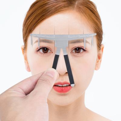 China Best Eyebrow Stencil Ruler Stainless Steel Eyebrow Ruler Tattoo Ruler with Flexible Removable Reusable for Eyebrow Mapping Tools Eyebrow Ruler for sale