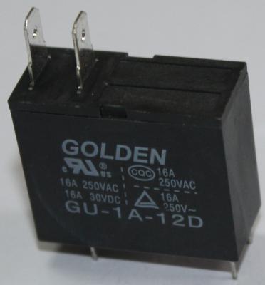 China Retransmisión micro de oro 12V de GU SMT JQX-62F de la retransmisión del poder del PWB del Pin del negro dos en venta