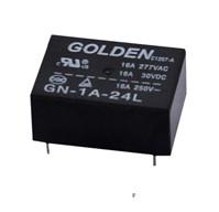 中国 黒い金信号のリレー GN T76 16A は 12 ボルト DC 0.45W 5-24VDC を中継で送ります 販売のため