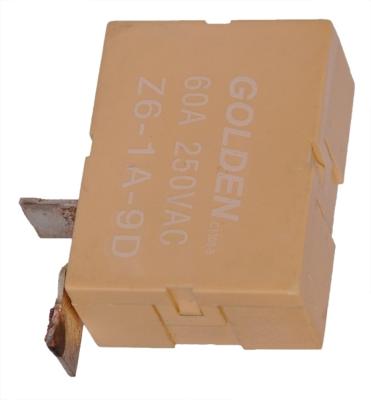 China Z6 60A 12V Black Electromagnetic Relay , High Power Control Relay for sale