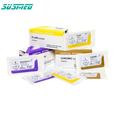 China High Quality Nylon Blended Non Absorbable Nylon Silk Surgical Suture for sale