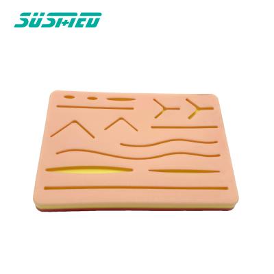 China Nylon Suture Practice Skin Model Surgical Silicone Suture Training Pad for sale