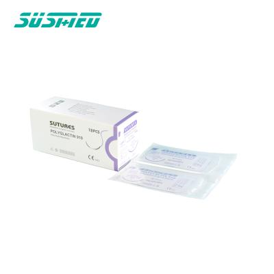 China Medical PGA/PGLA/PDO/Chromic Sterile Absorbable POLYGLACTIN 910 Surgical Gut Sutures for sale