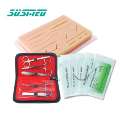 China Silicone Silicone Surgical Medical Skins Suture To Pad Surgical Suture Practice Kit for sale