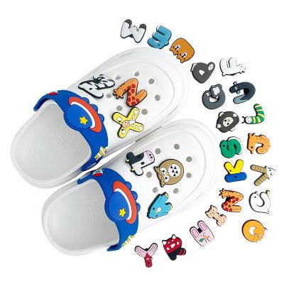 China Clog Charm Best Selling Animal Letters Shoes Accessories Shoes-charm-Wholesale-Accessories Shoe-charm-Wholesale for sale