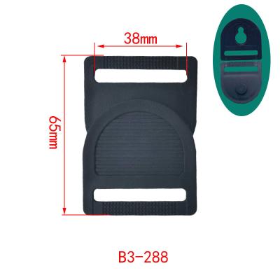 China Luggage Buckle Design Wholesale New Bag Buckle Custom Logo Side Release Buckles 38mm Side Release Buckle Color for sale