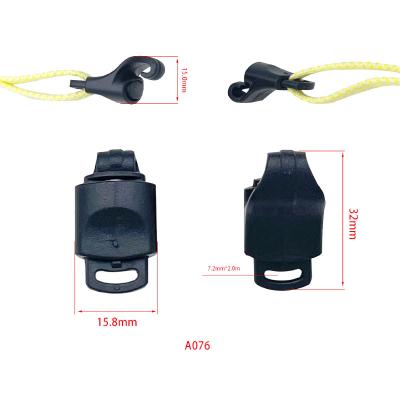 China Promotional Shoe Charm Factory Stopper Lock Rope Lock Stopper Elastic Cord Rope Lock Stopper for sale