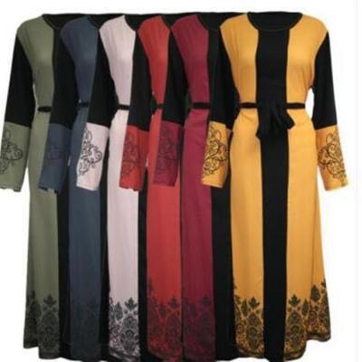 China Kimono Abaya Dress Online Arabic Wedding Abaya Dress Prints Sheath Long Maxi Dress For Women Muslim Clothes for sale