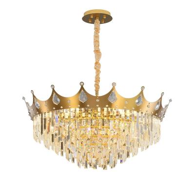 China Modern Luxury Chinese Factory Chandelier Gold Chandelier Indoor Lighting Design Customs Service Ceiling Crystal Chandelier for sale