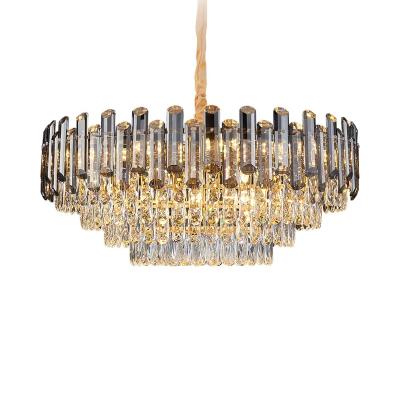 China Modern Luxury Chinese Factory Chandelier Gold Chandelier Indoor Lighting Design Customs Service Ceiling Crystal Chandelier for sale