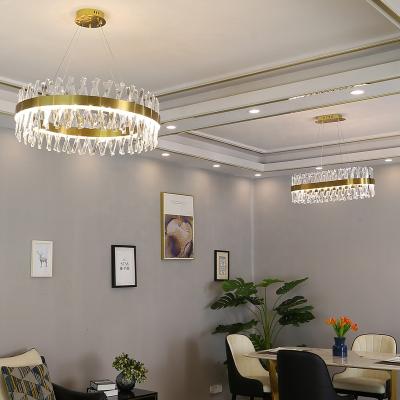 China Modern Luxury Chinese Factory Chandelier Gold Chandelier Indoor Lighting Design Customs Service Ceiling Crystal Chandelier for sale