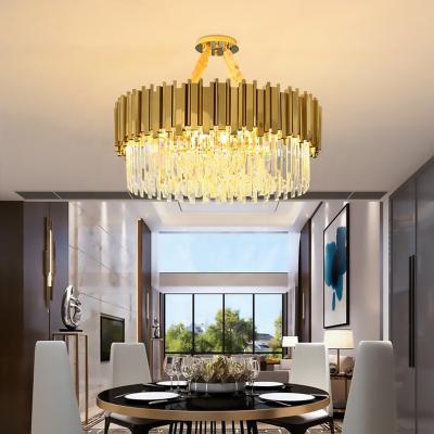 China Modern Chinese Factory Hot Sale Modern Luxury Crystal Chandelier Gold Chandelier Indoor Lighting Design Custom for sale