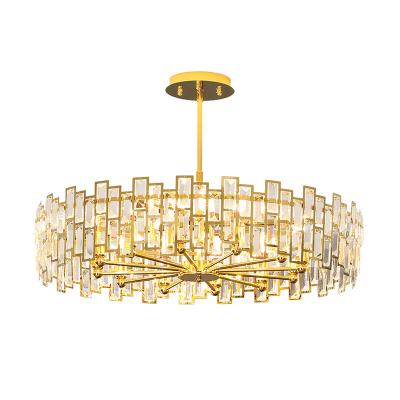 China Modern Luxury Chinese Factory Chandelier Gold Chandelier Indoor Lighting Design Customs Service Ceiling Crystal Chandelier for sale