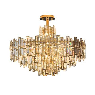 China Modern Luxury Modern Dining Room Study Living Room Chandelier Indoor Lighting Crystal High Ceiling Chandelier for sale