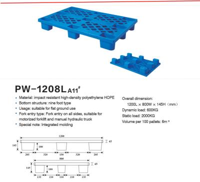 China Maximize Storage Efficiency Stackable Plastic Pallet in Blue Corrosion Resistant zu verkaufen