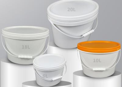 China Multifunctional Customizable Oval Plastic Bucket Food Grade 5L-20L en venta