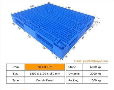 China OEM Stapelbare Kunststoffpalette - rutschfeste und erschwingliche Konstruktion zu verkaufen