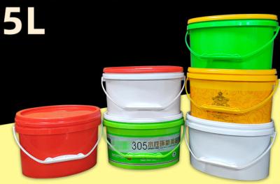 Cina Fruit Oval Shaped Plastic Bucket with Thermal Transfer and Screen Printing in vendita