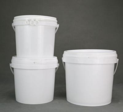 중국 Chemical Bucket PP/HDPE White Lid Included For IML Thermal Transfer Screen Printing 판매용