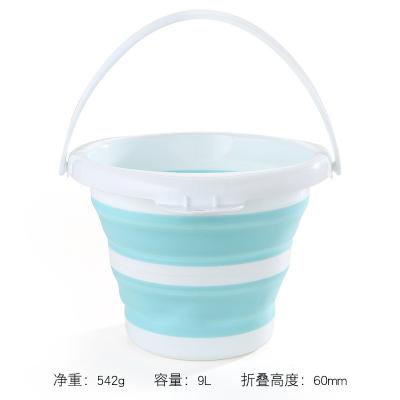 China Compact Foldable Plastic Bucket Lightweight and Space-saving Water Storage Solution for sale