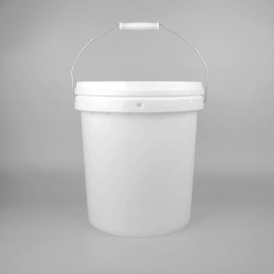 China 13 liter 3,5 Gallon Plastic Toy Buckets White Round Durable Te koop