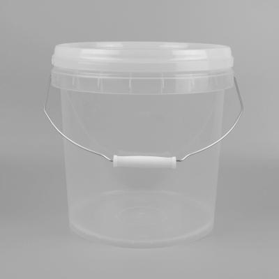 China 25*23*27cm transparenter Plastikplastikeimer eimer-10L mit Deckel zu verkaufen