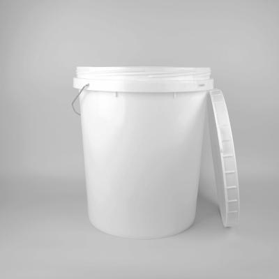 中国 食品等級PPのペット フードのための透明なプラスチック バケツ32cm DIA 販売のため