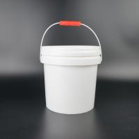 China Food Grade Plastic Pail Bucket White Round 3 Liters for sale