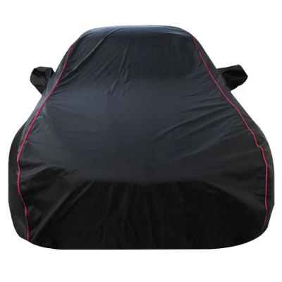 China Hot Deals on Amazon Thick Cloth Oxford Black Car Cover Dustproof Thickening for sale