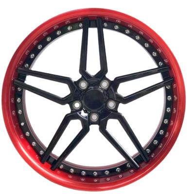 China BOLUN Luxury Racing 2PC Custom Forged Custom Forged Wheels 18 19 20 21 22 23 24 Inch T6061-T6 Aluminum Brushed Rims China Forged Car Wheels For Porsche for sale