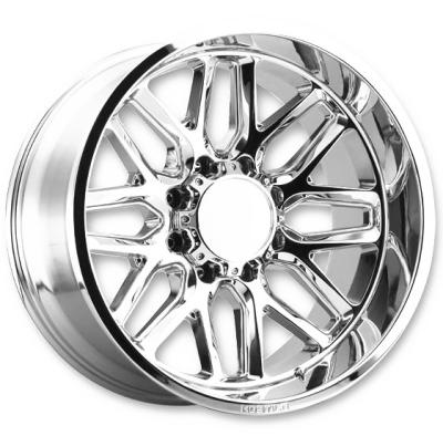 China Customized Aluminum Forged Aluminum Wheels 20 21 22 23 24 Inch Machine Hyper Silver Face Textured Finish Alloy Wheels For Big Trucks for sale