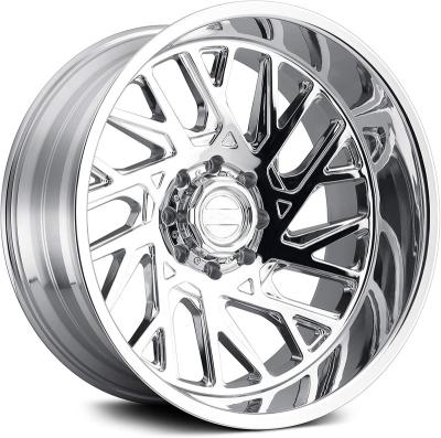 China Aluminum Alloy Wheel 20 22 23 24 Inch Hyper Silver Brushed Wheels Rims 5 Holes Forged Car Wheel Rims for sale